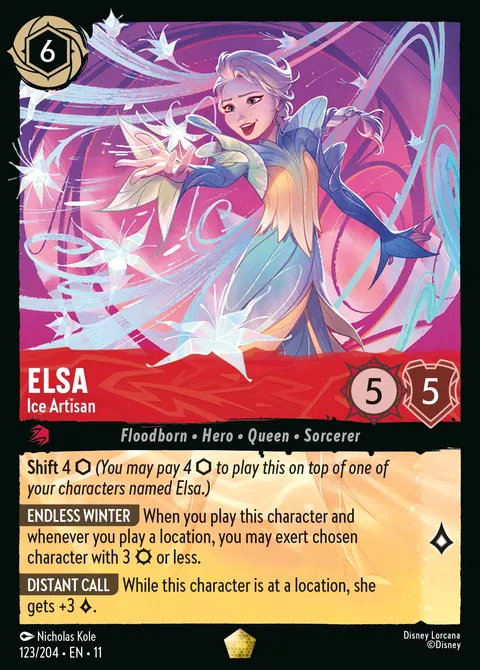 Elsa — Ice Artisan Disney Lorcana card