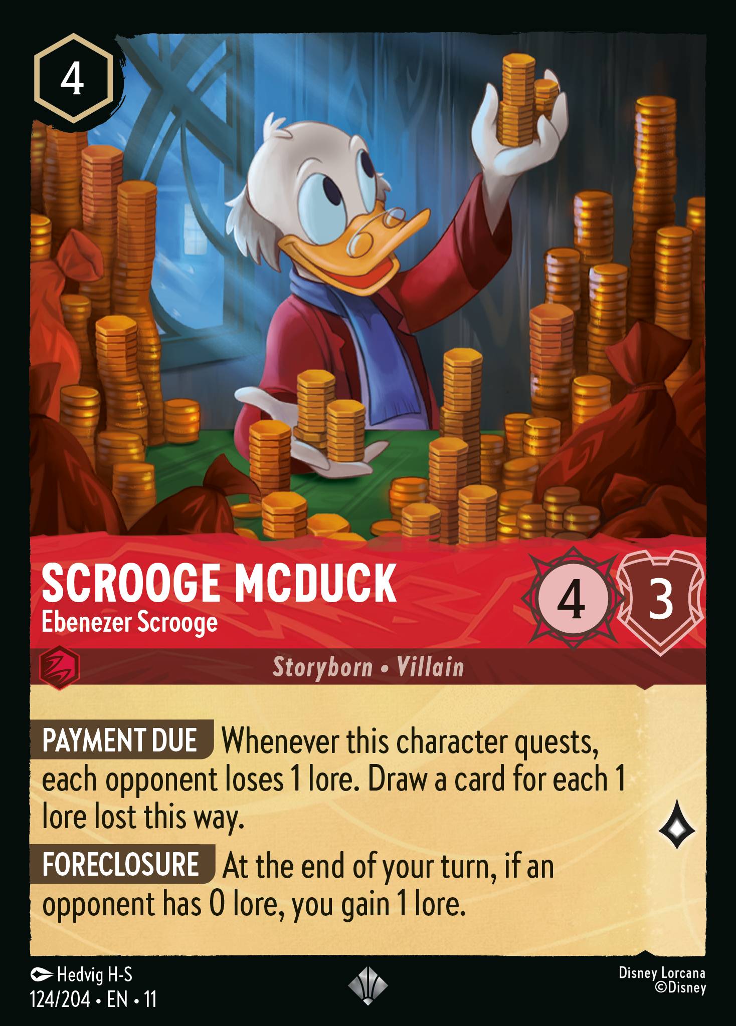 Scrooge McDuck — Ebenezer Scrooge Disney Lorcana card