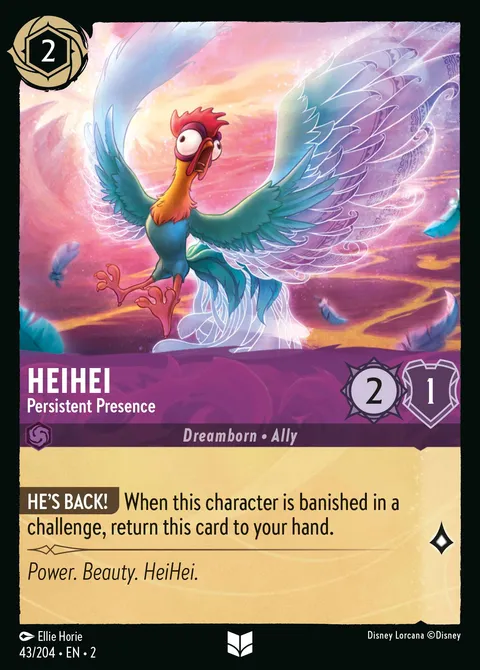 HeiHei — Persistent Presence Disney Lorcana card