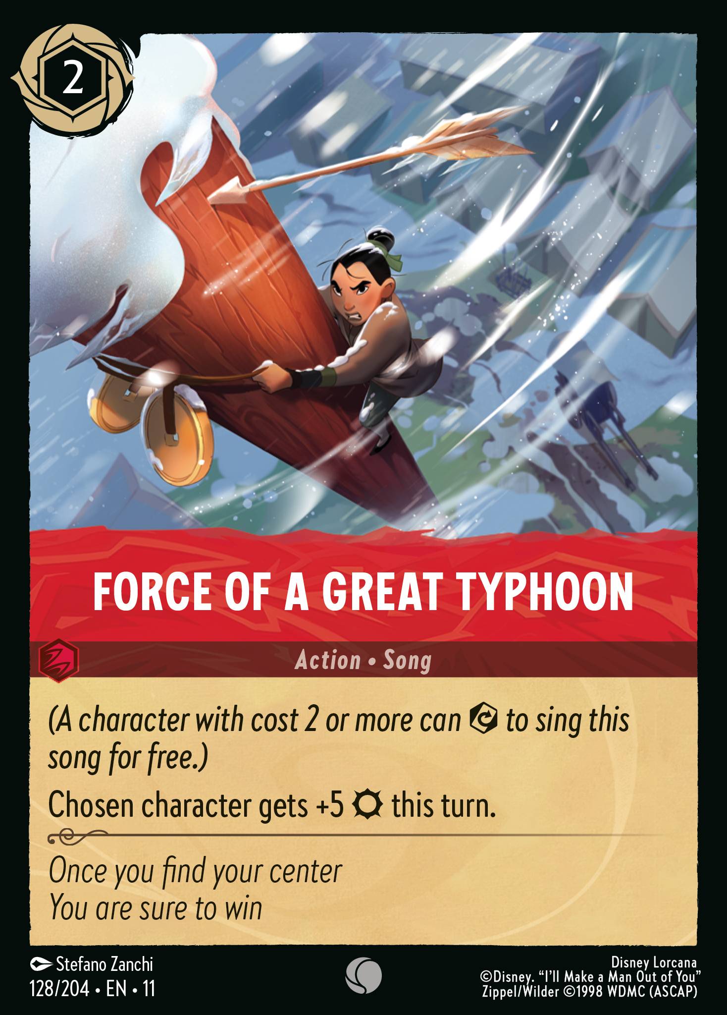 Force of a Great Typhoon Disney Lorcana card