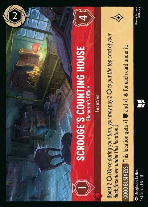Scrooge's Counting House — Ebenezer's Office Disney Lorcana card