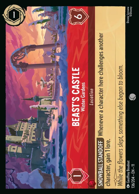 Beast's Castle — Winter Gardens Disney Lorcana card