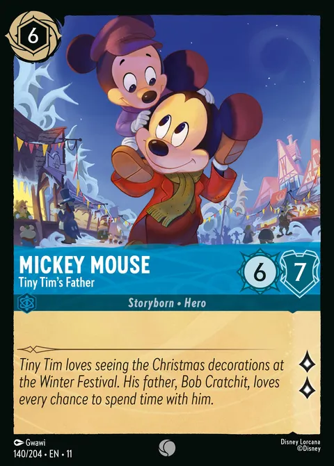 Mickey Mouse — Tiny Tim's Father Disney Lorcana card