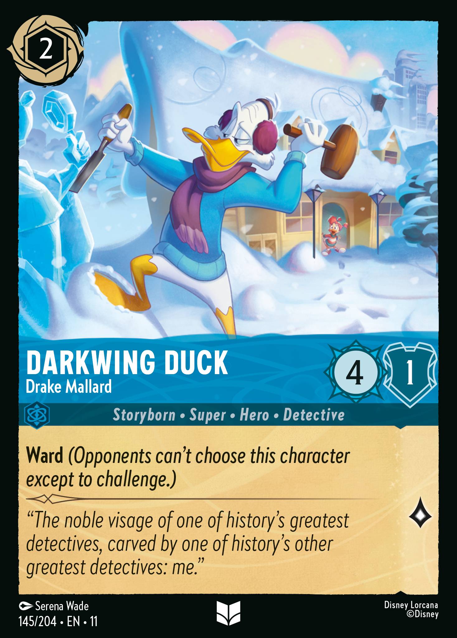 Darkwing Duck — Drake Mallard Disney Lorcana card