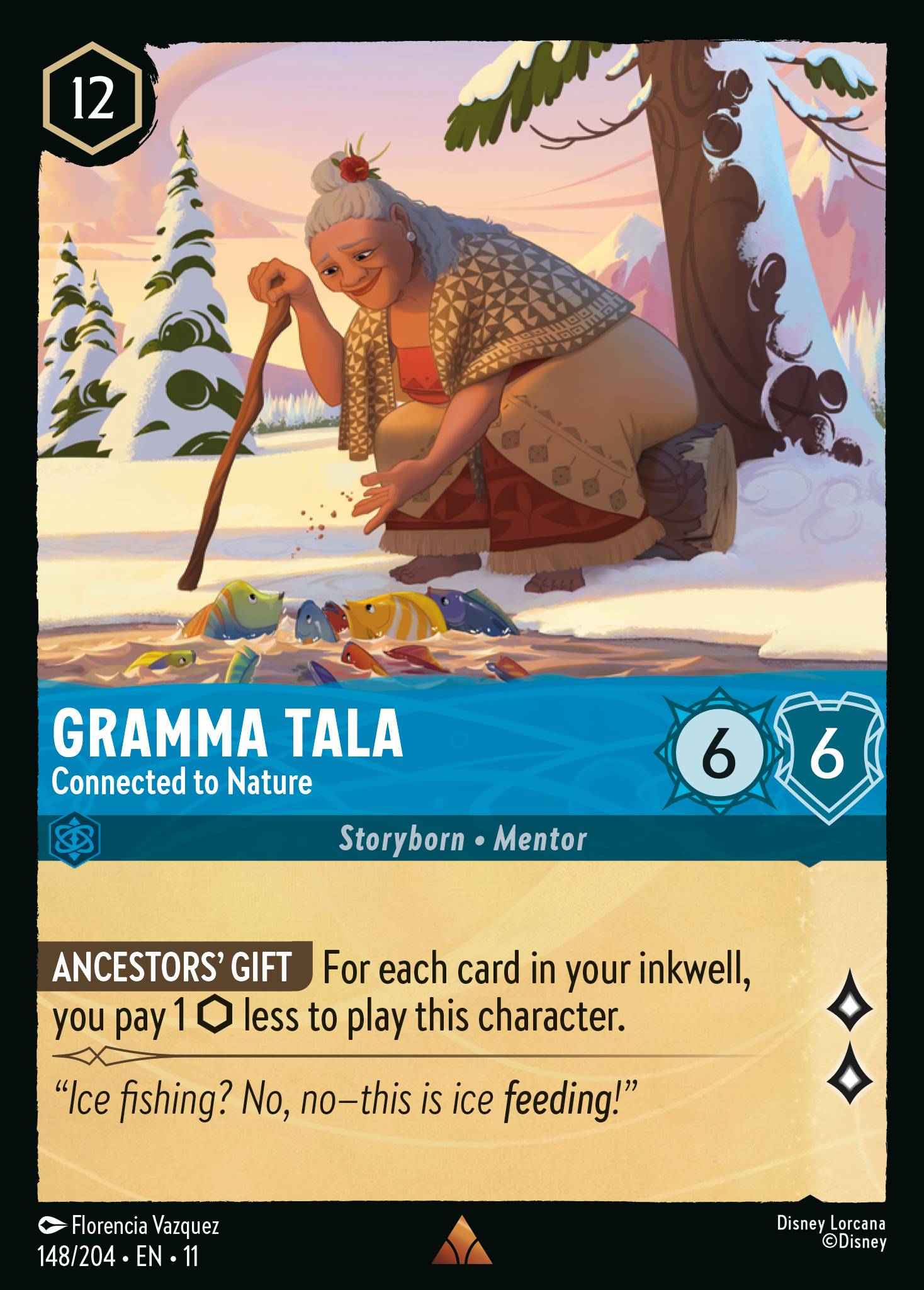 Gramma Tala — Connected to Nature Disney Lorcana card