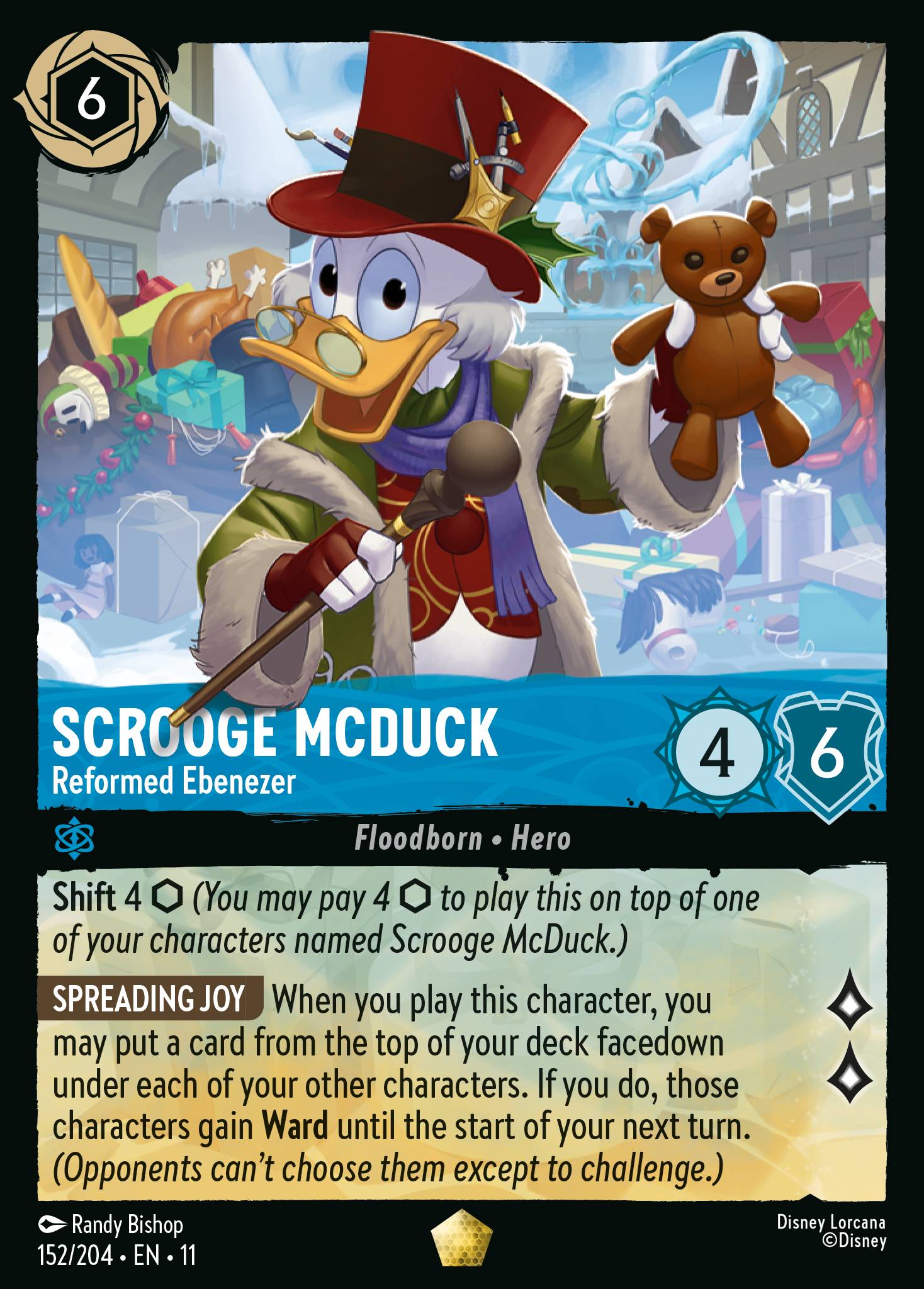 Scrooge McDuck — Reformed Ebenezer Disney Lorcana card