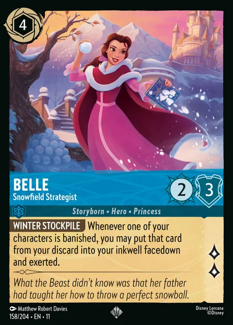 Belle — Snowfield Strategist Disney Lorcana card