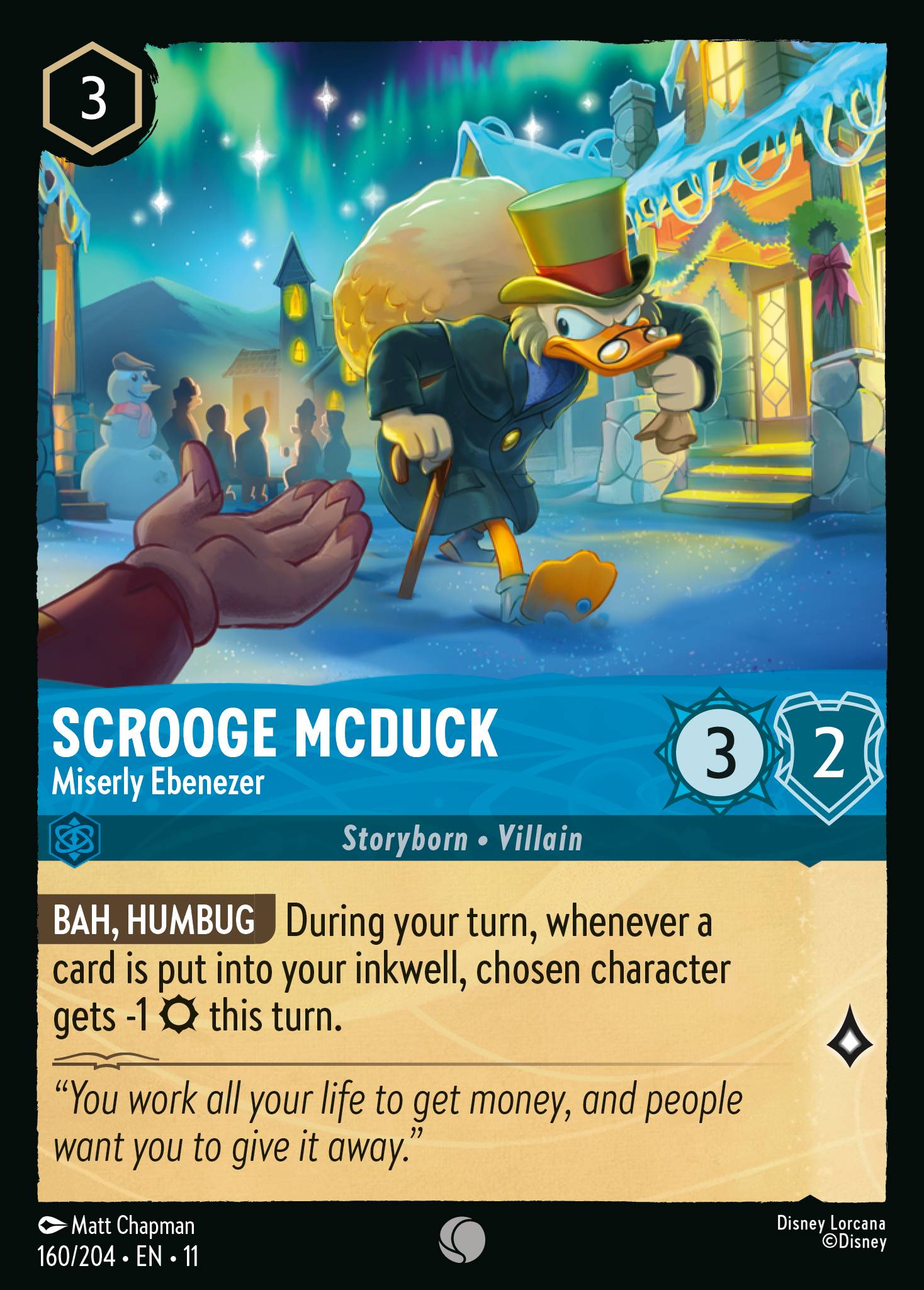 Scrooge McDuck — Miserly Ebenezer Disney Lorcana card