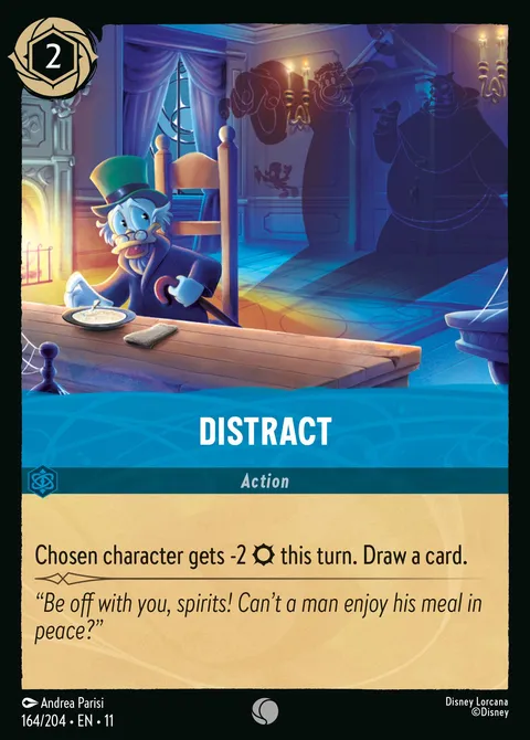Distract Disney Lorcana card