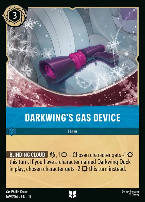 Darkwing's Gas Device Disney Lorcana card