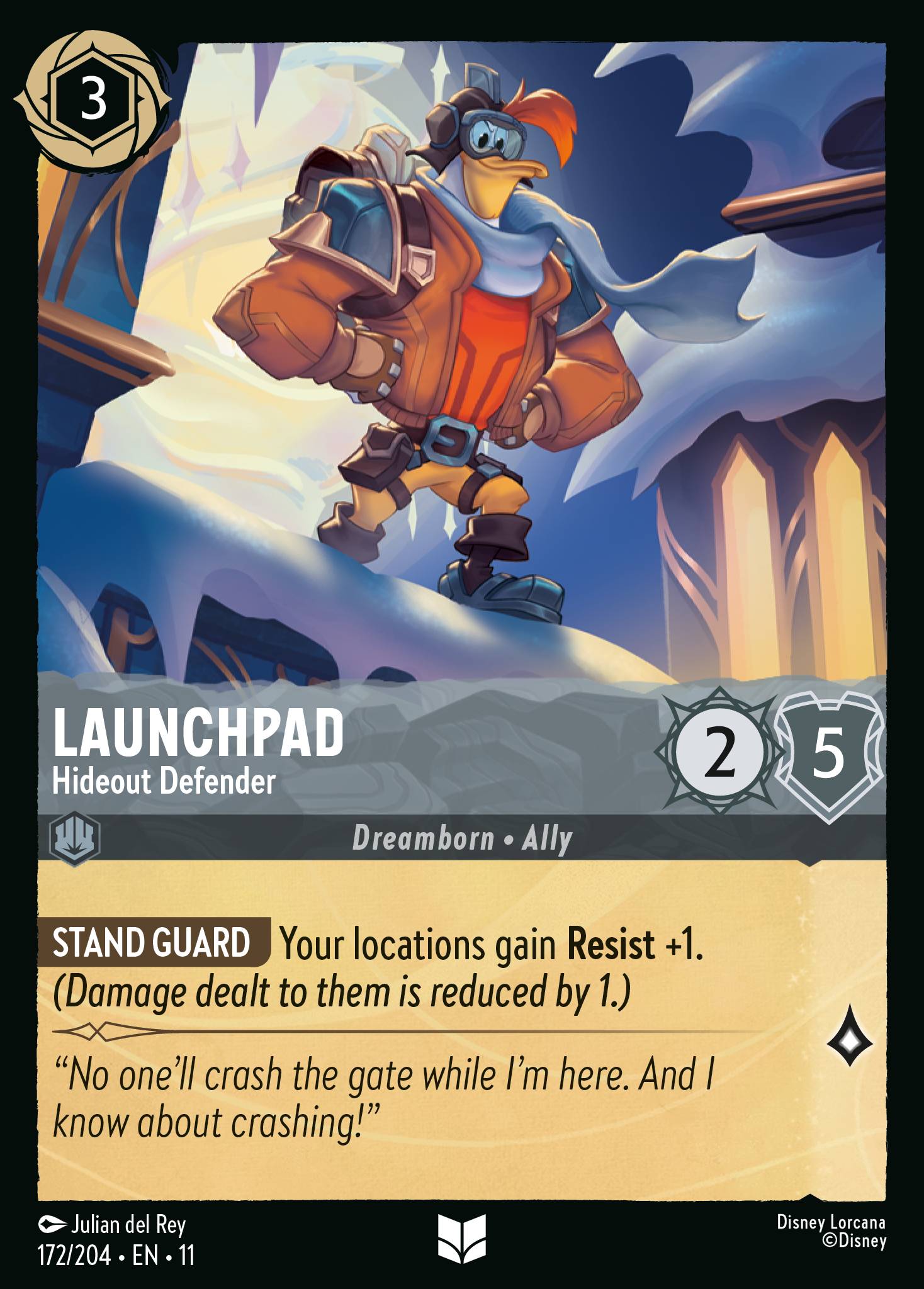 Launchpad — Hideout Defender Disney Lorcana card