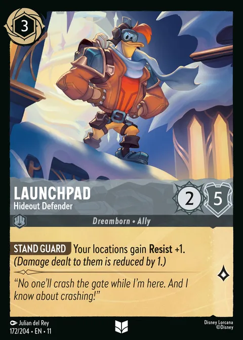 Launchpad — Hideout Defender Disney Lorcana card