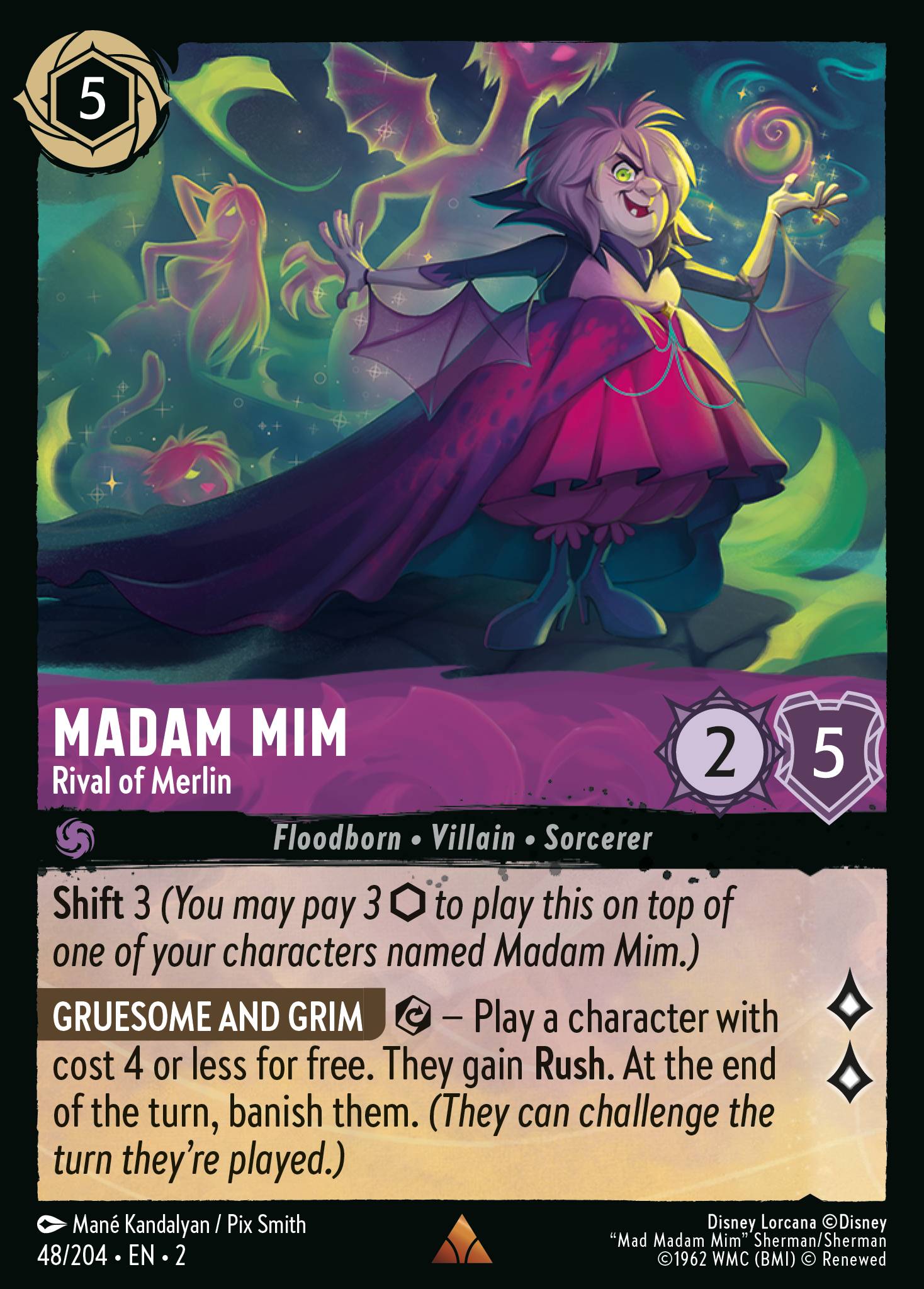 Madam Mim — Rival of Merlin Disney Lorcana card