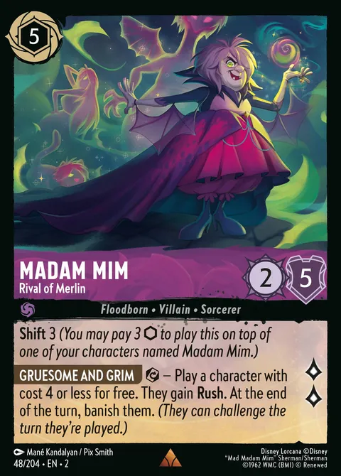 Madam Mim — Rival of Merlin Disney Lorcana card