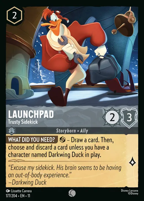 Launchpad — Trusty Sidekick Disney Lorcana card