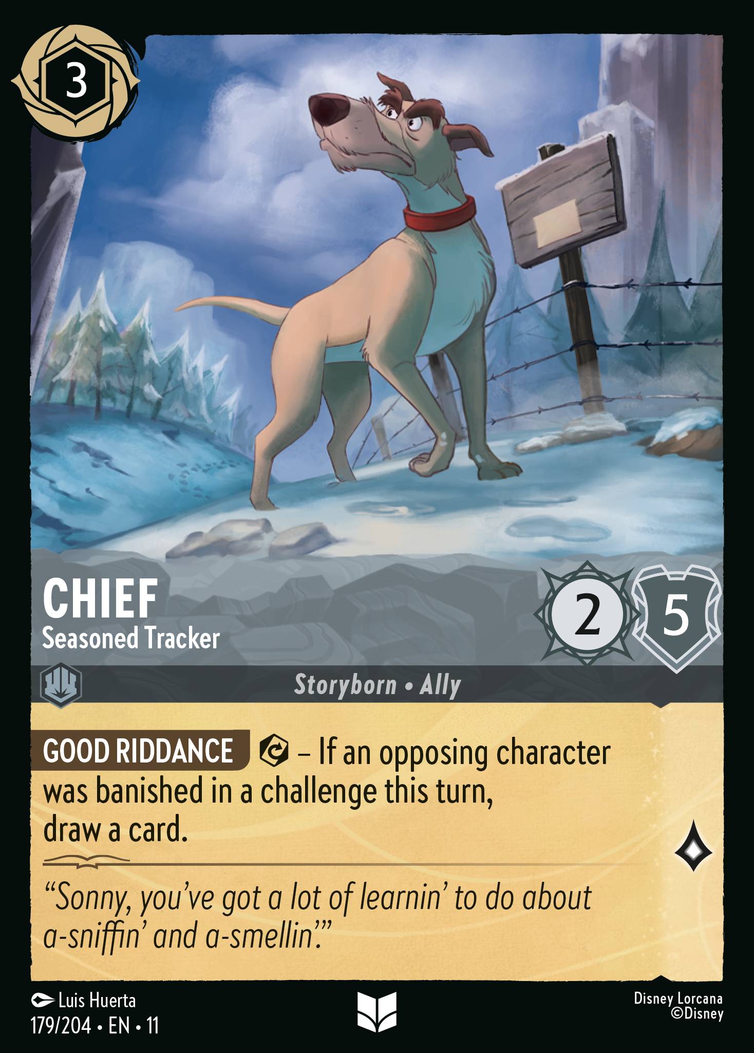 Chief — Seasoned Tracker Disney Lorcana card