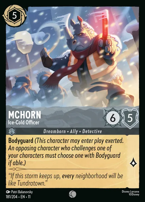 McHorn — Ice-Cold Officer Disney Lorcana card