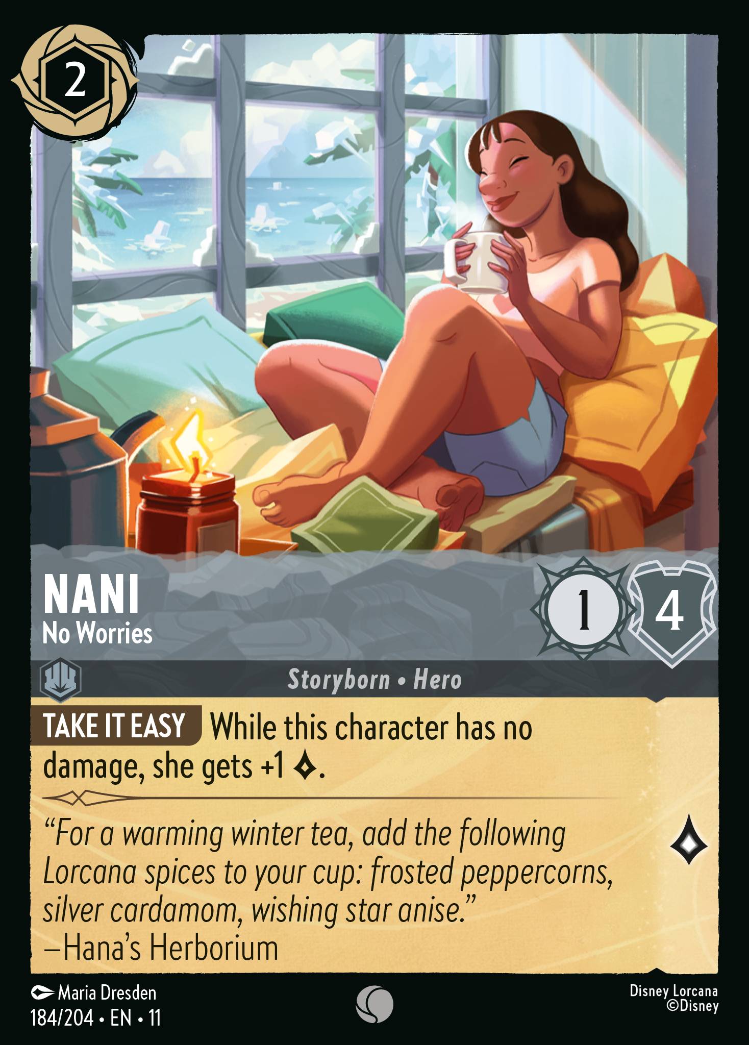 Nani — No Worries Disney Lorcana card