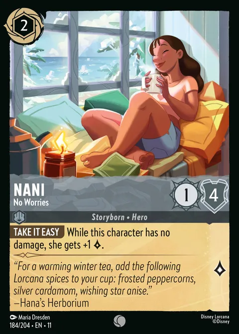 Nani — No Worries Disney Lorcana card