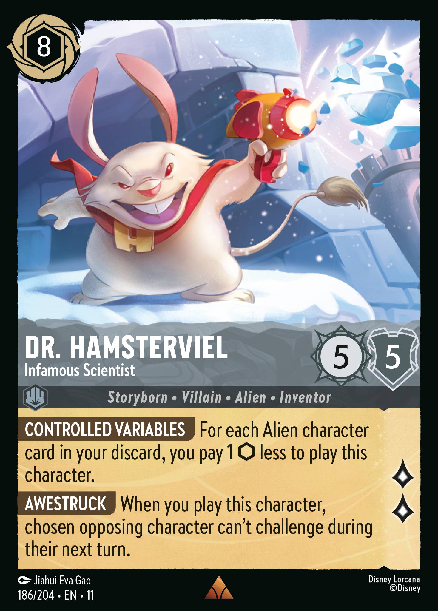 Dr. Hamsterviel — Infamous Scientist Disney Lorcana card