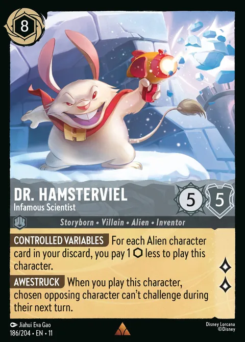 Dr. Hamsterviel — Infamous Scientist Disney Lorcana card