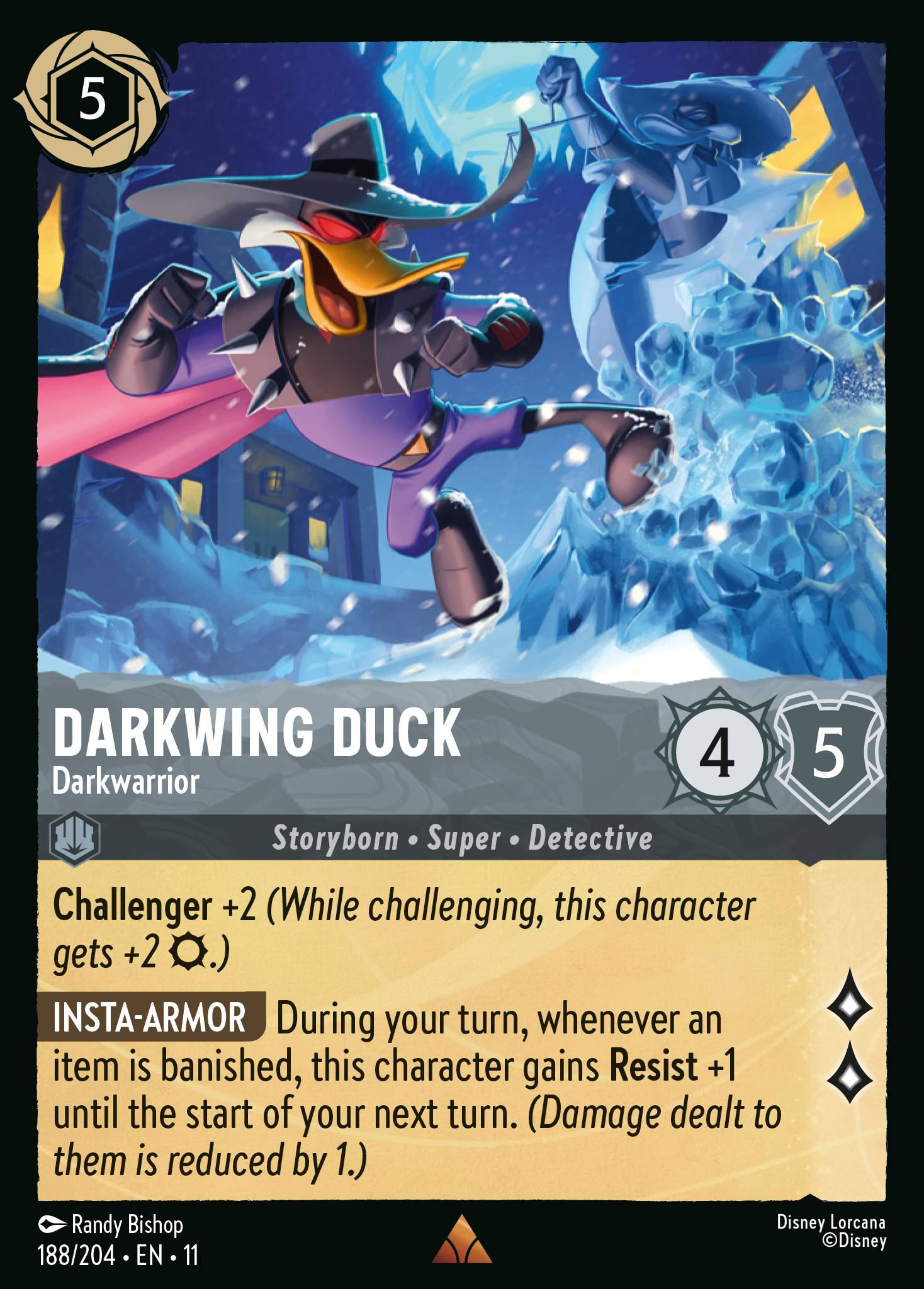 Darkwing Duck — Darkwarrior Disney Lorcana card