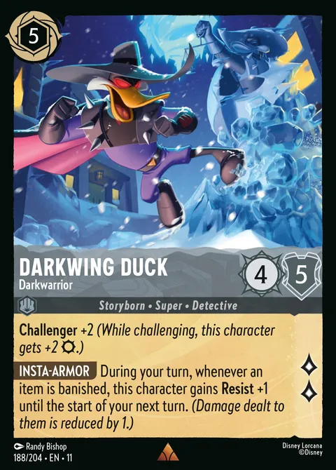 Darkwing Duck — Darkwarrior Disney Lorcana card