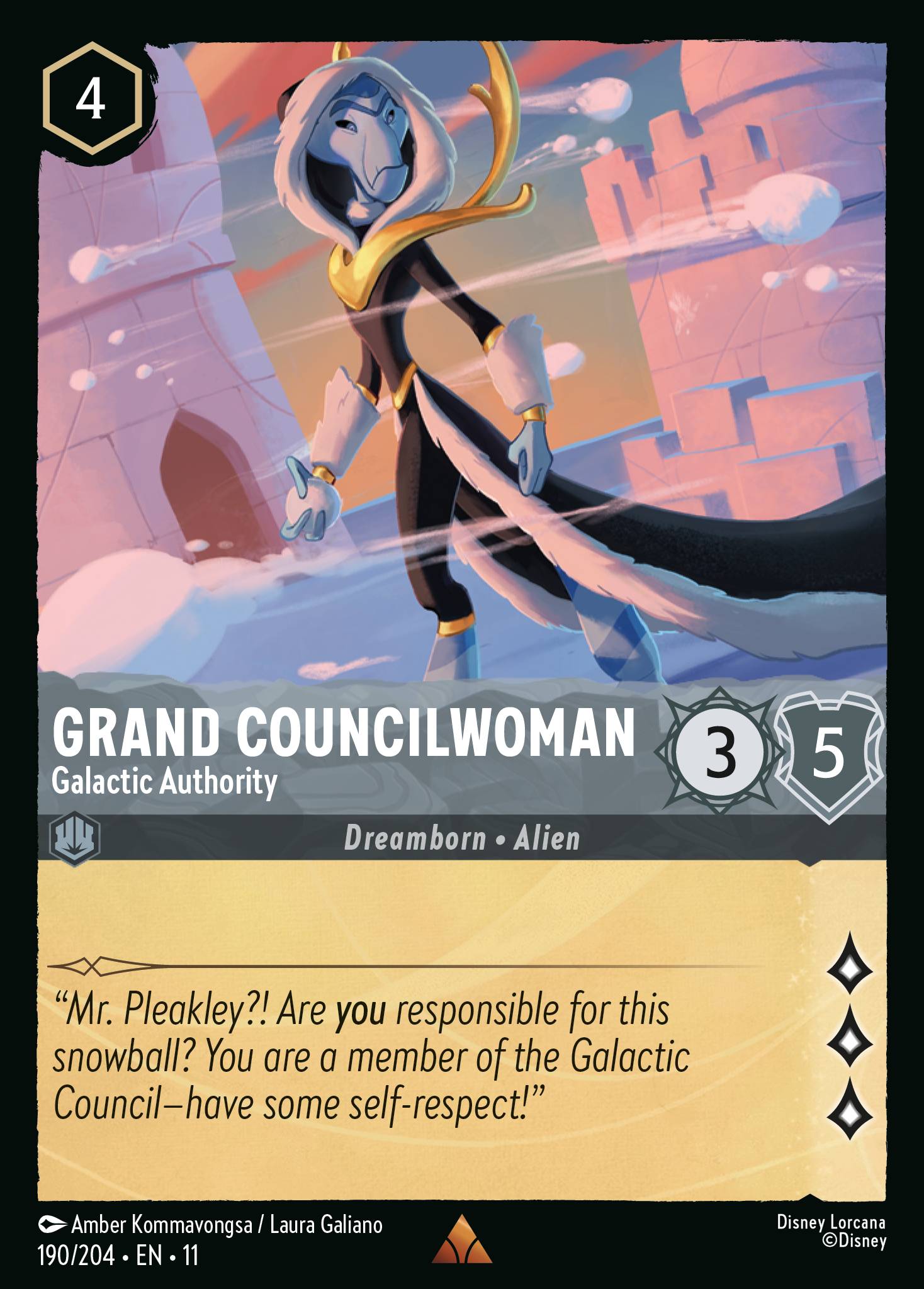 Grand Councilwoman — Galactic Authority Disney Lorcana card