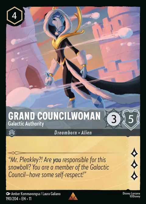 Grand Councilwoman — Galactic Authority Disney Lorcana card
