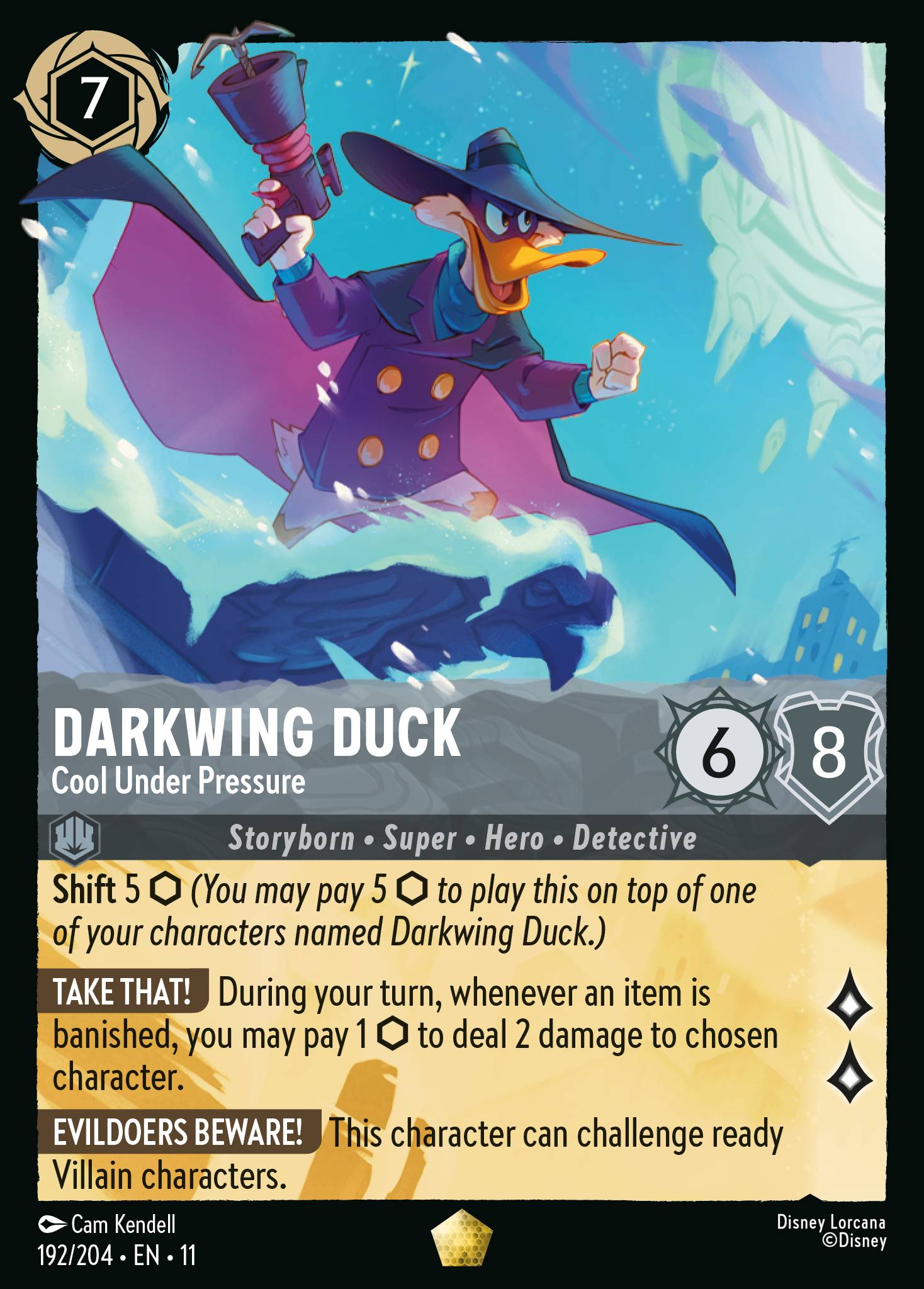 Darkwing Duck — Cool Under Pressure Disney Lorcana card