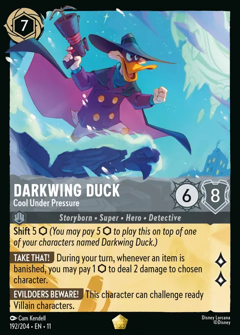 Darkwing Duck — Cool Under Pressure Disney Lorcana card