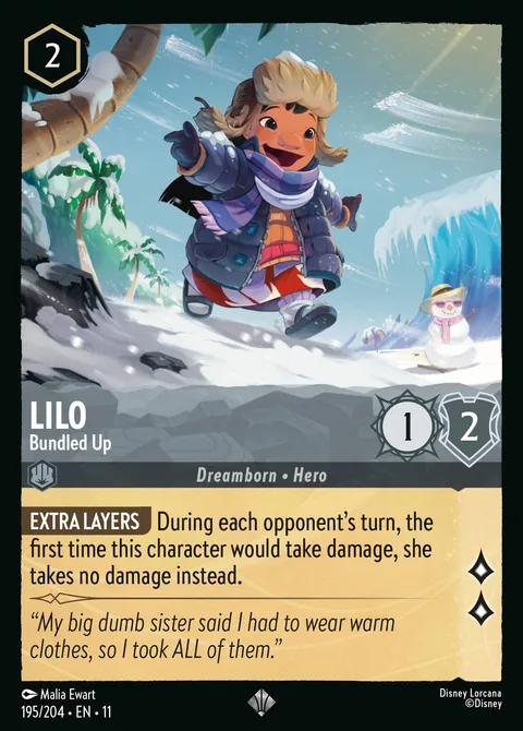 Lilo — Bundled Up Disney Lorcana card