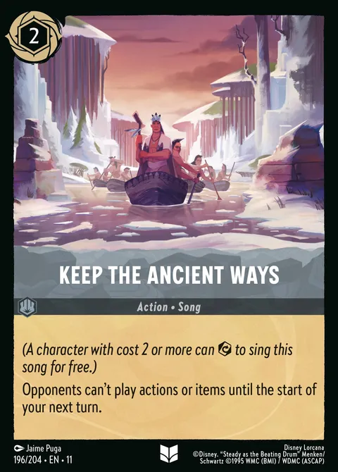 Keep the Ancient Ways Disney Lorcana card