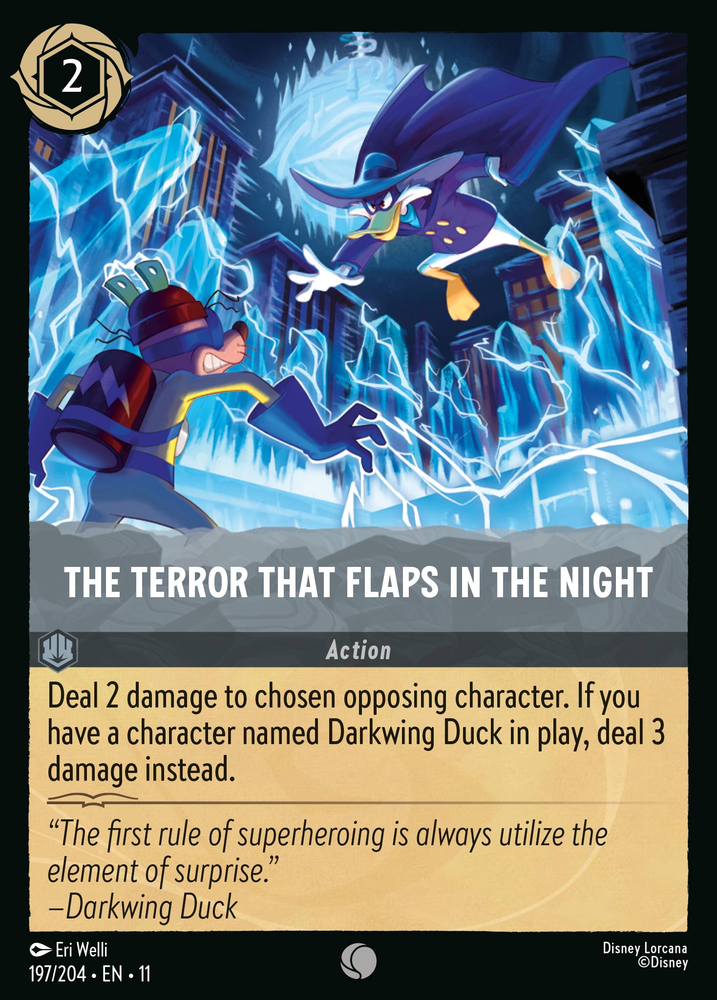 The Terror That Flaps in the Night Disney Lorcana card