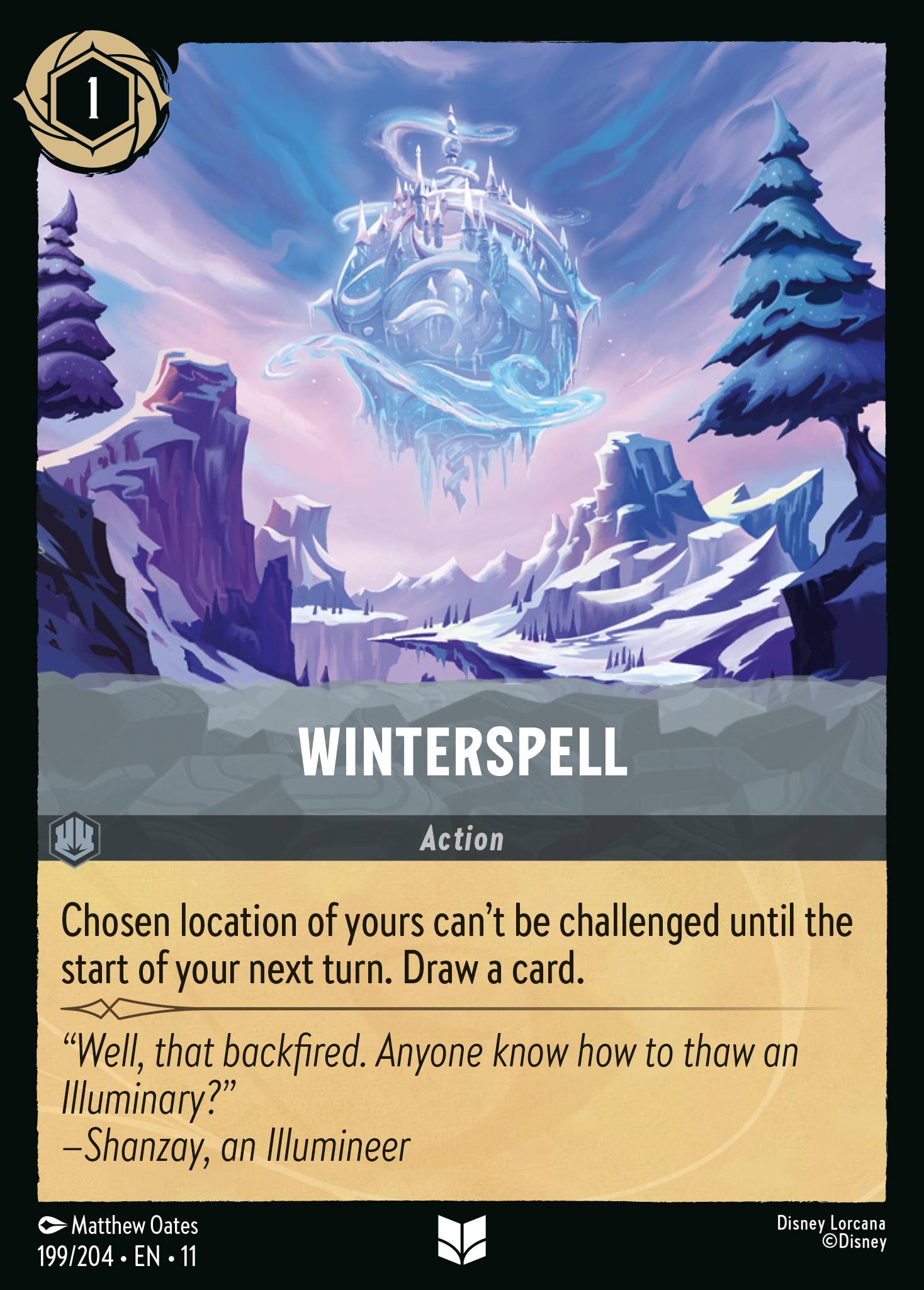 Winterspell Disney Lorcana card
