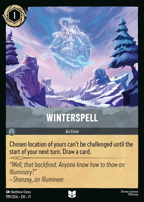 Winterspell Disney Lorcana card