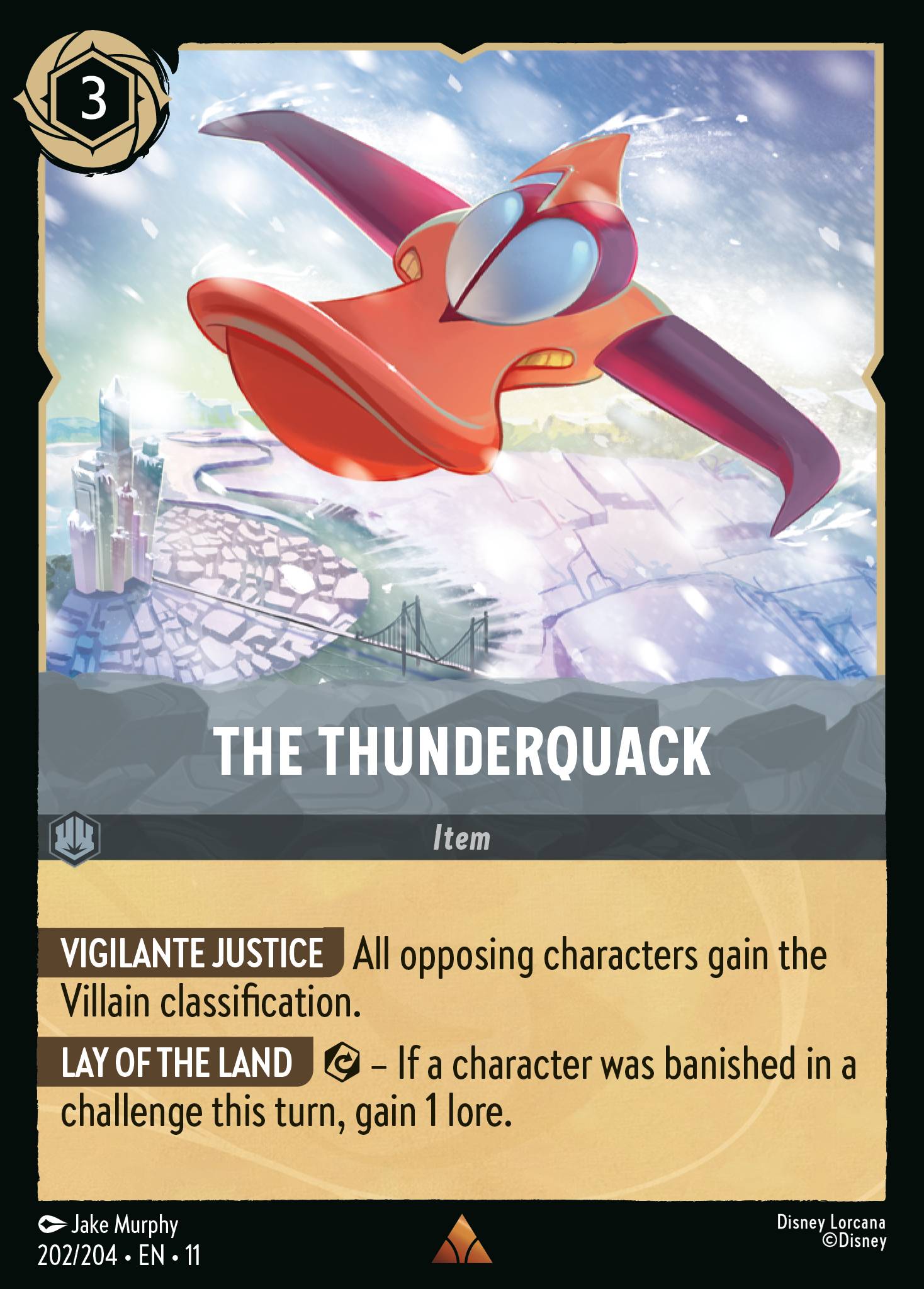 The Thunderquack Disney Lorcana card
