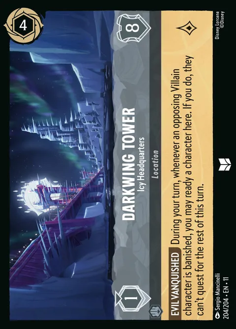 Darkwing Tower — Icy Headquarters Disney Lorcana card