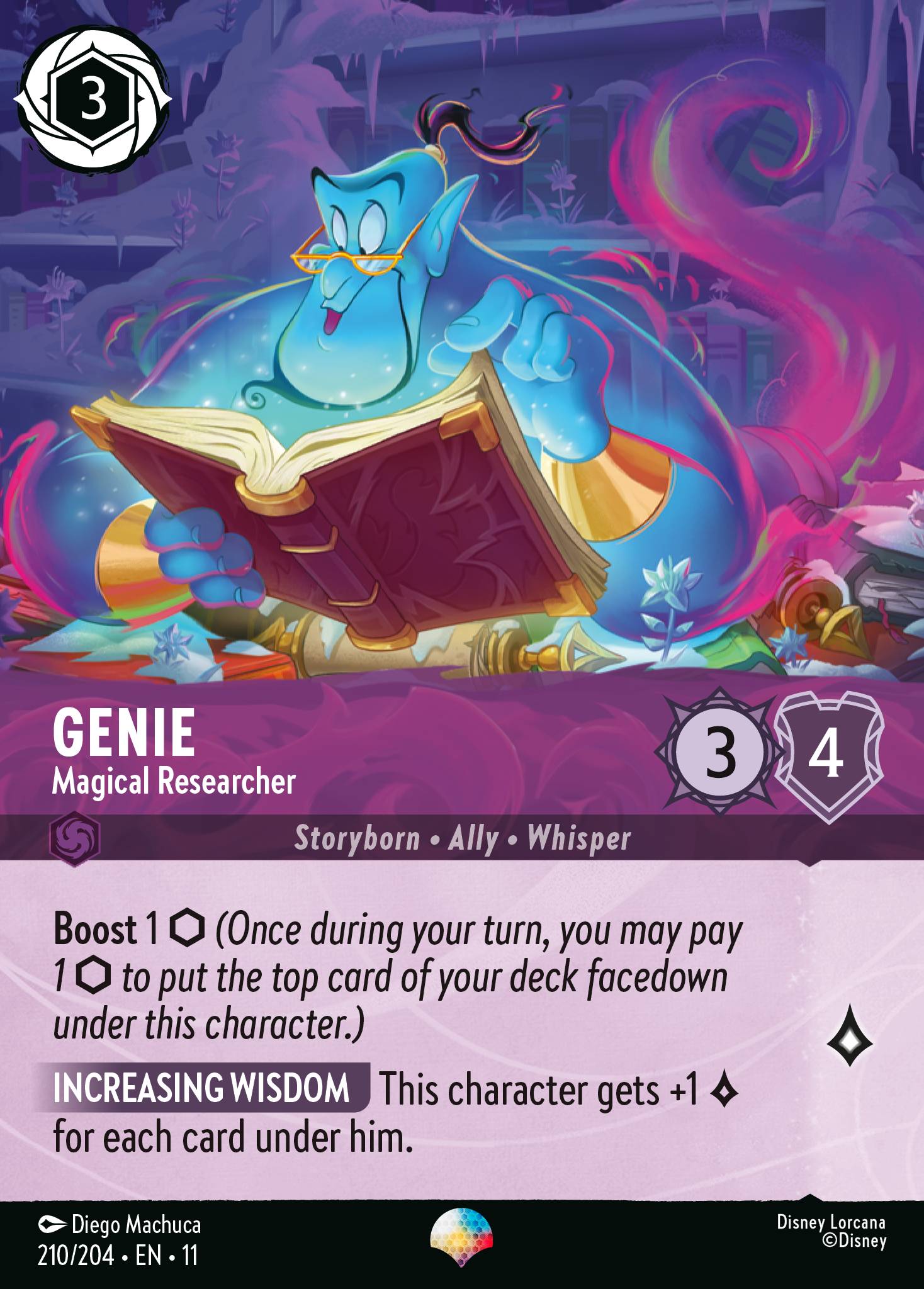 Genie — Magical Researcher Disney Lorcana card