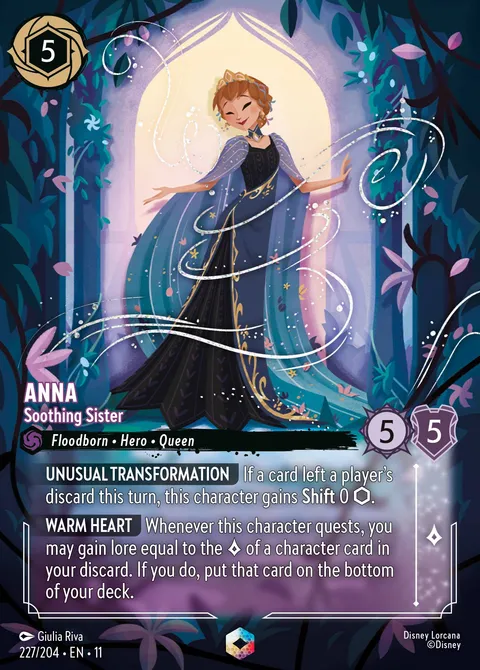 Anna — Soothing Sister Disney Lorcana card