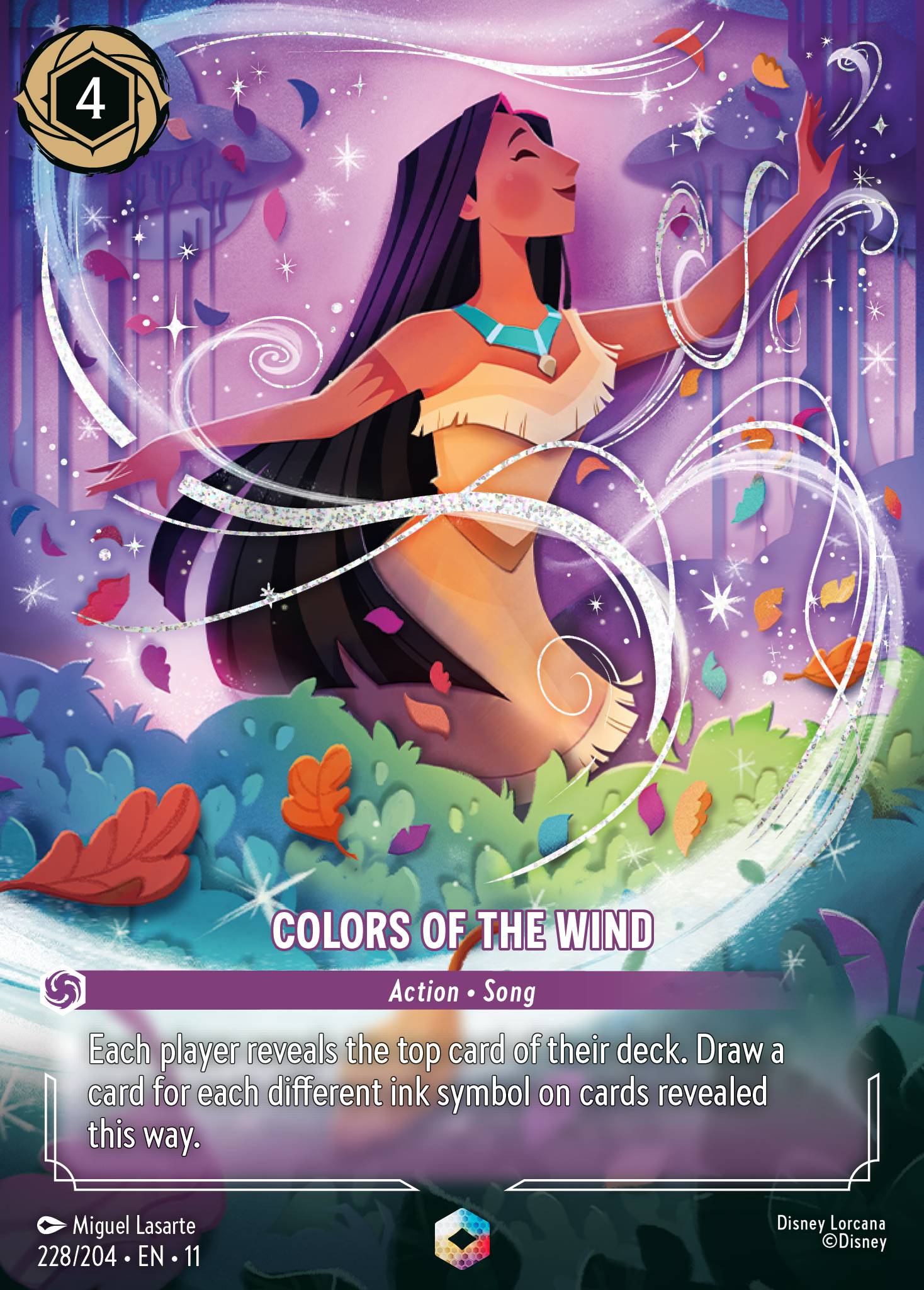 Colors of the Wind Disney Lorcana card