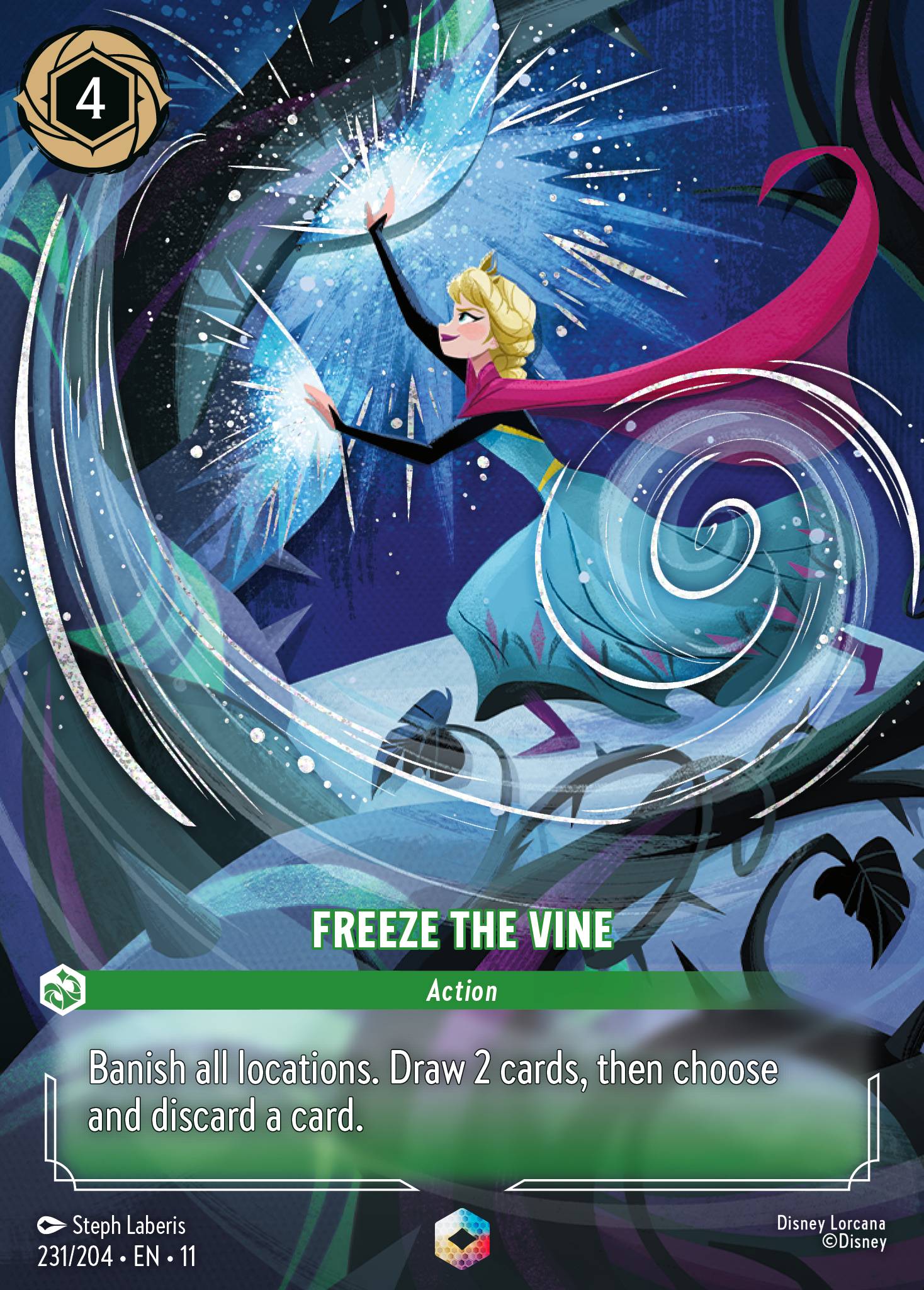 Freeze the Vine Disney Lorcana card
