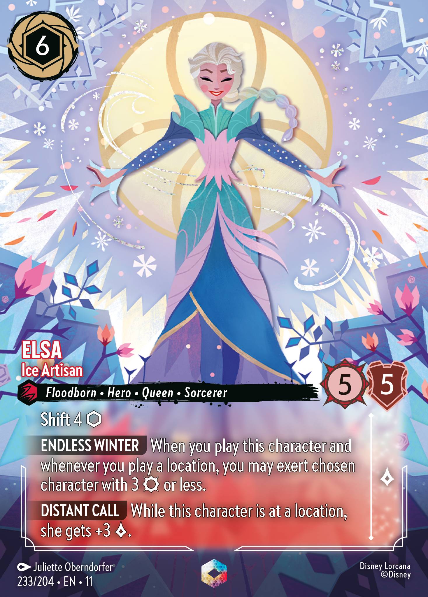 Elsa — Ice Artisan Disney Lorcana card