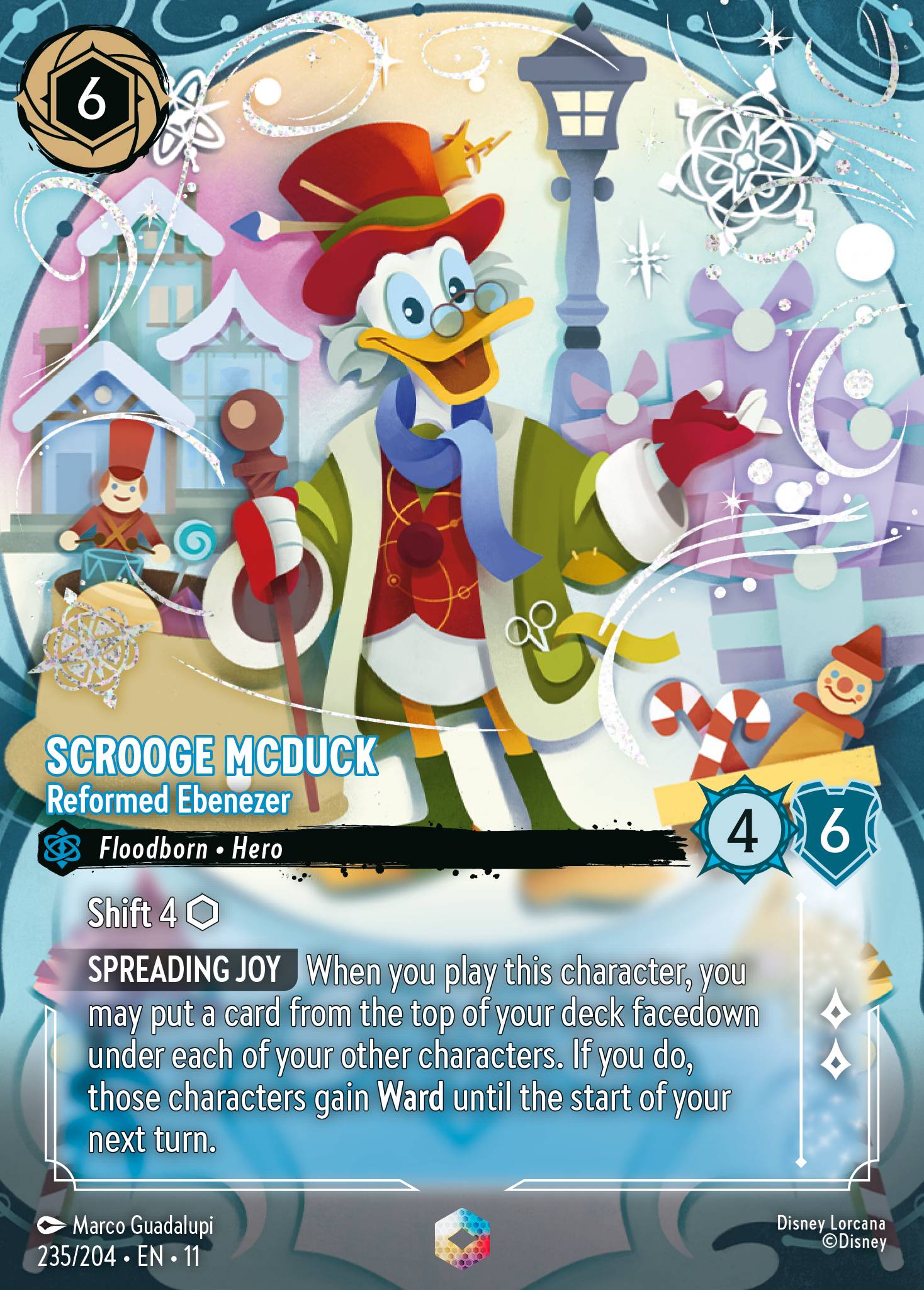 Scrooge McDuck — Reformed Ebenezer Disney Lorcana card