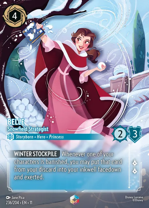 Belle — Snowfield Strategist Disney Lorcana card