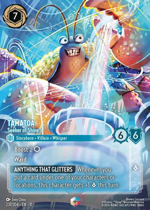 Tamatoa — Seeker of Shine Disney Lorcana card
