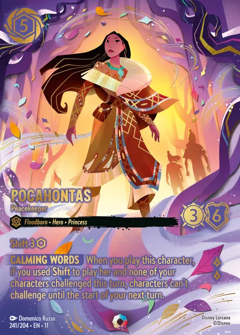 Pocahontas — Peacekeeper Disney Lorcana card