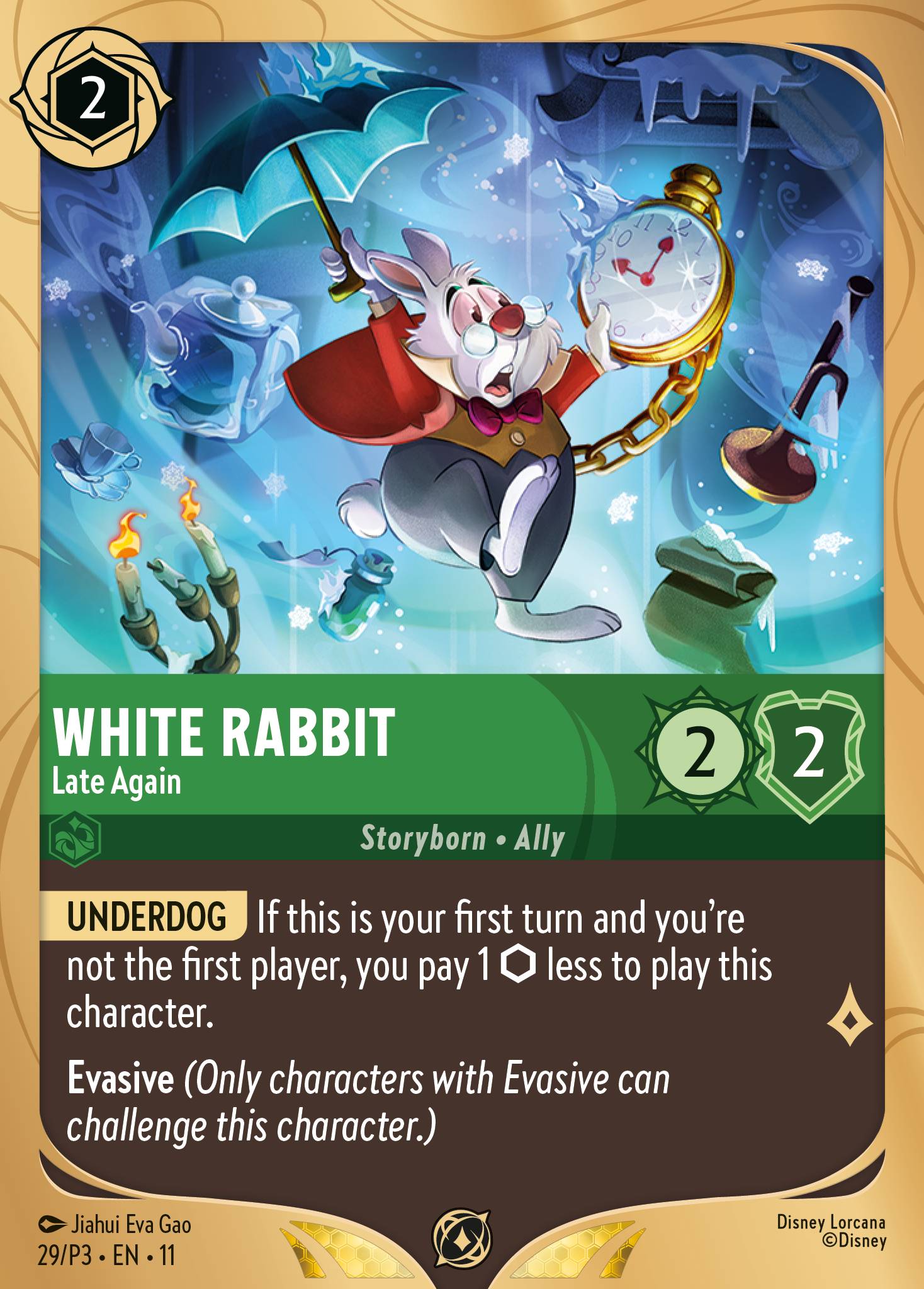White Rabbit — Late Again Disney Lorcana card
