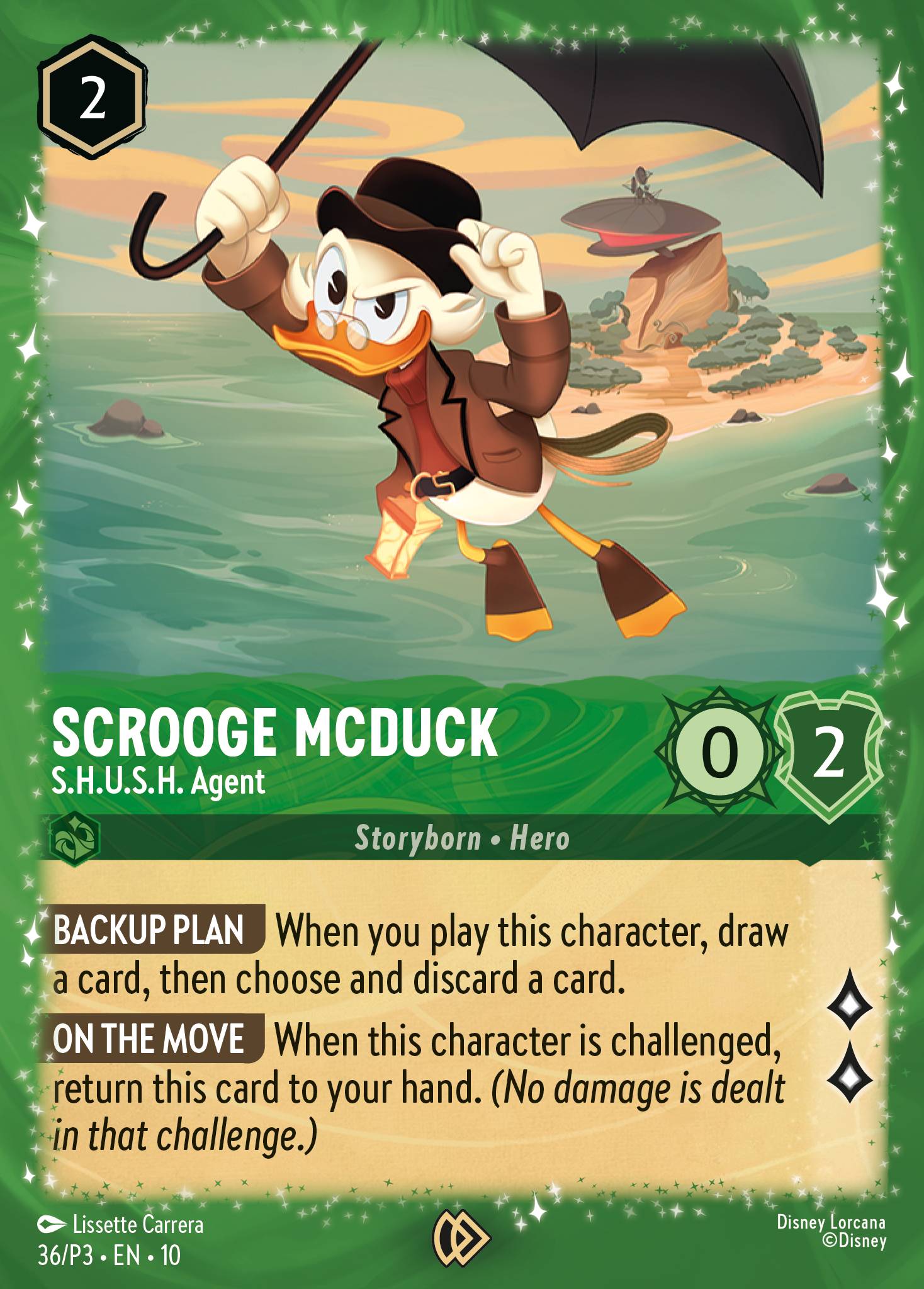 Scrooge McDuck — S.H.U.S.H. Agent Disney Lorcana card