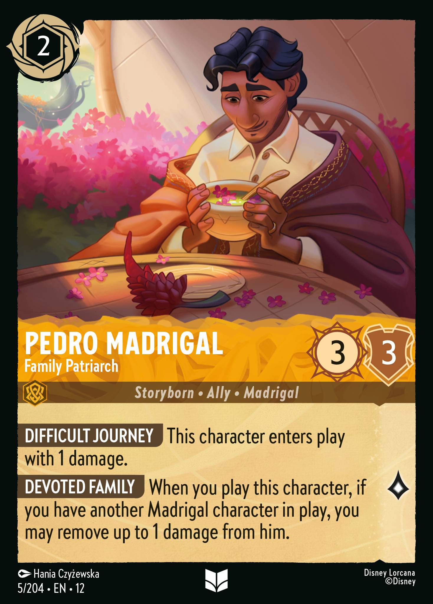 Pedro Madrigal — Family Patriarch Disney Lorcana card